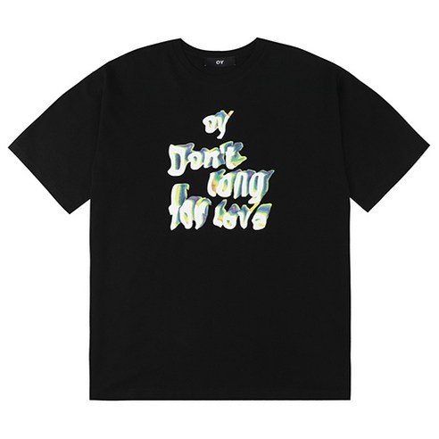 오와이 남성용 BLUR WAVE LOGO 티셔츠