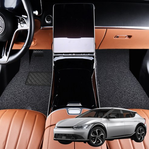지엠지모터스 코일 확장형 자동차 매트, 프리미엄 블랙, EV6 / EV6 롱레인지 2021년 8월
