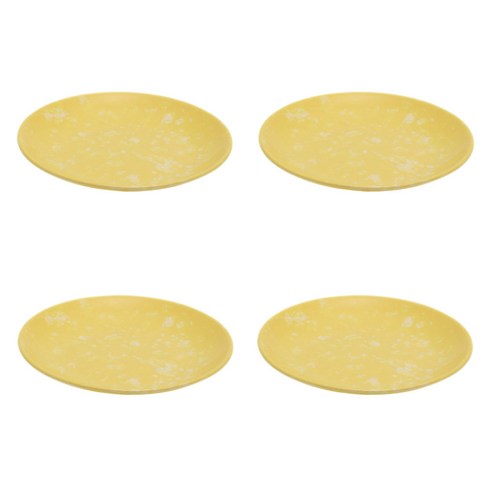 DM 감성 분식 접시 옐로우 중, 4개, 접시 4p