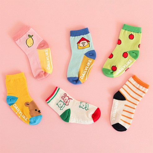 우리 아이 발에 행복을 신겨주세요: 데일리라이크 아동용 마이 버디 삭스