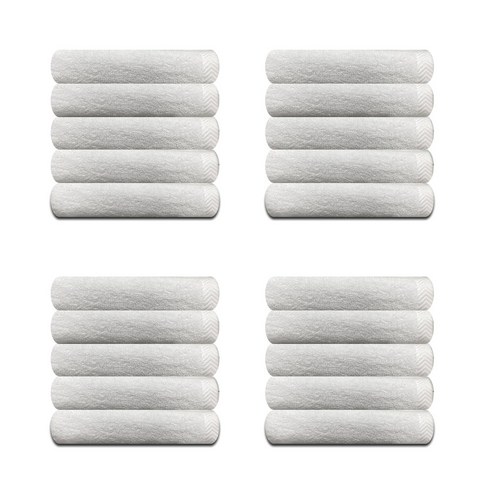 송월타월 컬러미용32 수건 90g 30수 코마사, 화이트, 20개