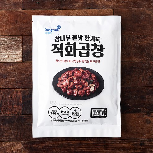 동원홈푸드 참나무 불맛 한가득 직화곱창 (냉동), 200g, 1개