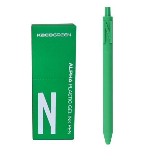 카코 알파 소프트 중성 젤펜 0.5mm, 알파벳 N, 10개