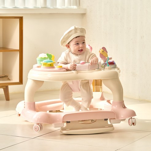 핑크빛 자유, 엔픽스 롤링360 이지 보행기로 엄마와 아기 모두 행복해지세요!