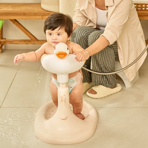 등짝 스매싱 대신 꿀잠 예약! 아가짱 샤워덕 조이 목욕핸들로 편안한 육아를 시작하세요.