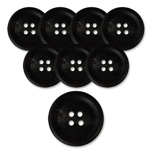 동대문단추왕 고급 무광 코트 가디건 단추 18mm, 플러스, 8개, 블랙 플러스