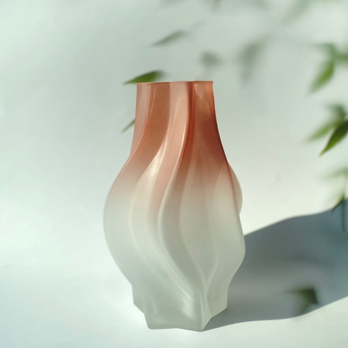 오라플 이케바나 북유럽 인테리어 유리 화병, 핑크 오로라