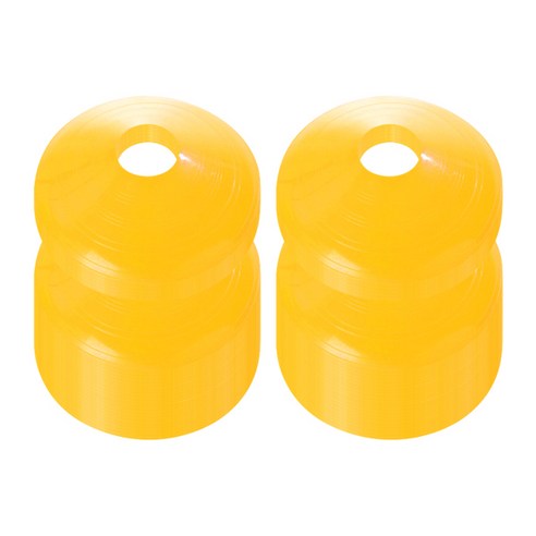 블럭마트 접시콘 100p, 옐로우, 100개