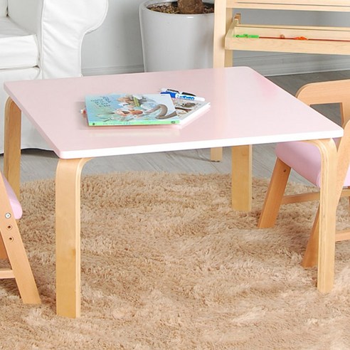 토리 원목 유아 정사각 책상 2~7세, 내추럴