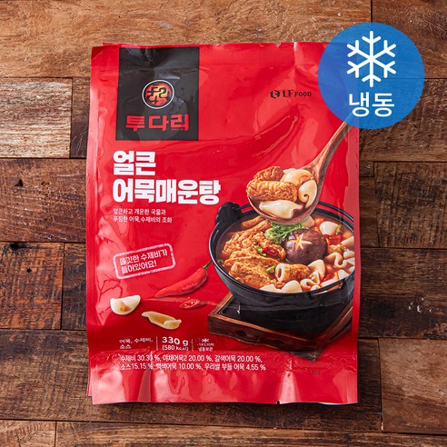 투다리 얼큰 어묵매운탕 (냉동), 330g, 5개