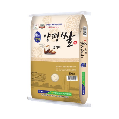 양평군농협 물맑은양평 경기미 참드림, 10kg (상), 1개