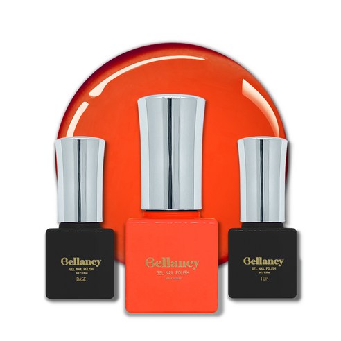 벨랑시 젤네일 3종세트, 벨랑시 베이스 5ml+SN-29 네온 오렌지 5ml+벨랑시 탑 5ml, 1세트