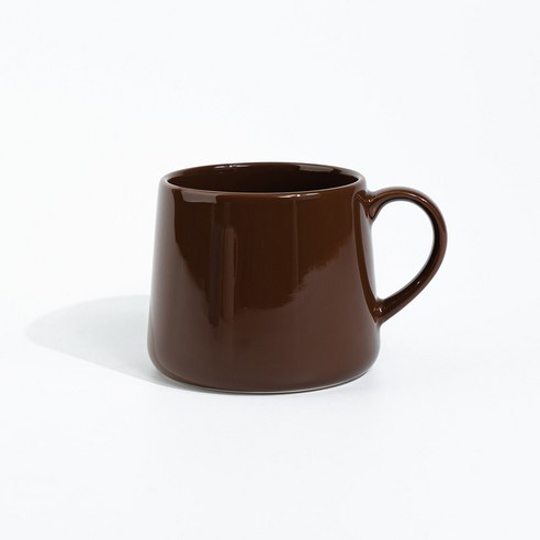 비비드 글로우 머그컵 340ml, 브라운, 1개