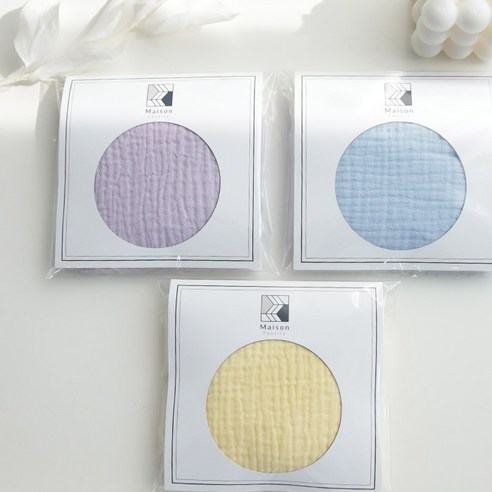 부드러움에 감성을 더하다, 메종텍스타일 선데이 이중거즈 손수건