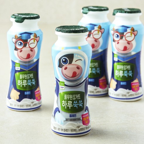 풀무원 요거트 하루 쑥쑥 플레인, 100ml, 4개입, 1개