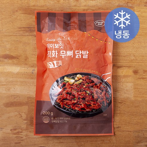 윙잇 페이보잇 직화 무뼈 닭발 보통맛 (냉동), 200g, 1개