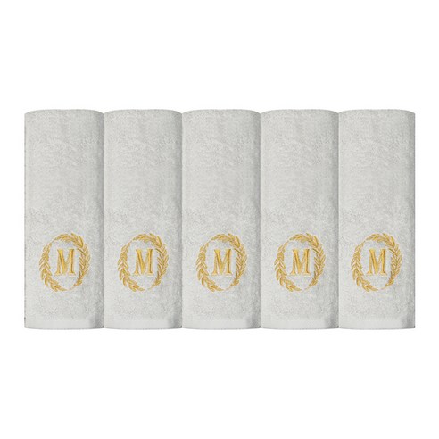 송월타월 메이저 세면타올 150g, 연회색, 5개