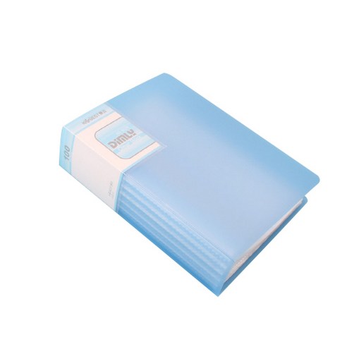 디스플레이 A5 클리어파일 100p, 블루, 1개