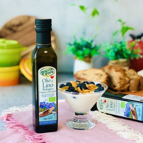 활력 넘치는 하루를 위한 고챠도로 유기농 냉압착 아마씨유