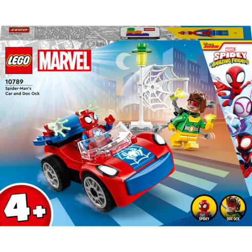 레고 10789 스파이디 스파이더맨 자동차와 닥터 옥토퍼스는 마블 슈퍼히어로 시리즈의 48피스 레고 세트입니다.