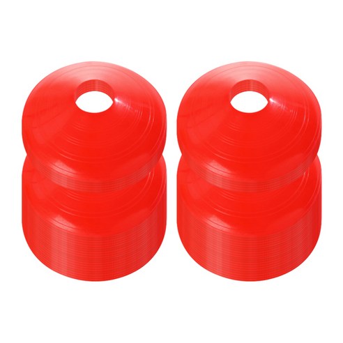 블럭마트 접시콘 100p, 레드, 100개