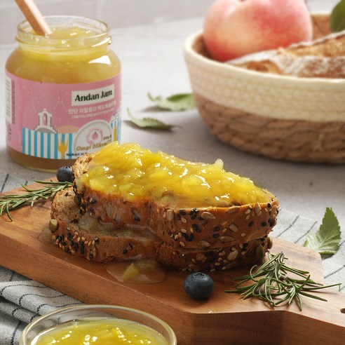 죄책감 없이 즐기는 달콤함, 안단잼 저칼로리 백도복숭아잼!