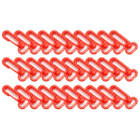 플라스틱 고리 13mm, 빨간색, 30개