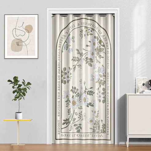 엘레강스한 공간의 시작, 지앤와이 플랜츠 롱 도어 커튼으로 완성하는 감각적인 인테리어 포인트커튼