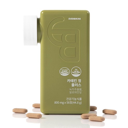 에버비키니 녹차카테킨 + 알로에 2중복합기능성 카테킨 정 플러스 44.8g, 56정, 1개