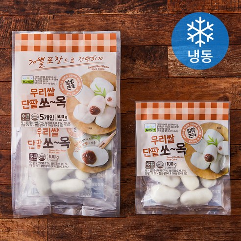 칠갑농산 단팥 쏘옥 떡 (냉동), 500g, 1개