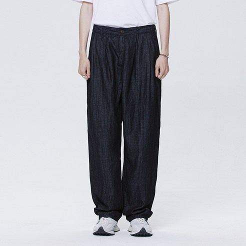 페이탈리즘 남성용 mer two tuck wide linen 바지 #0279