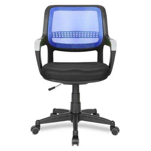 체어포커스 애플 블랙바디 메쉬체어 고급형 PW840_BK, 블루