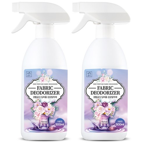 생활공식 플로럴 딥퍼퓸 섬유탈취제, 2개, 500ml