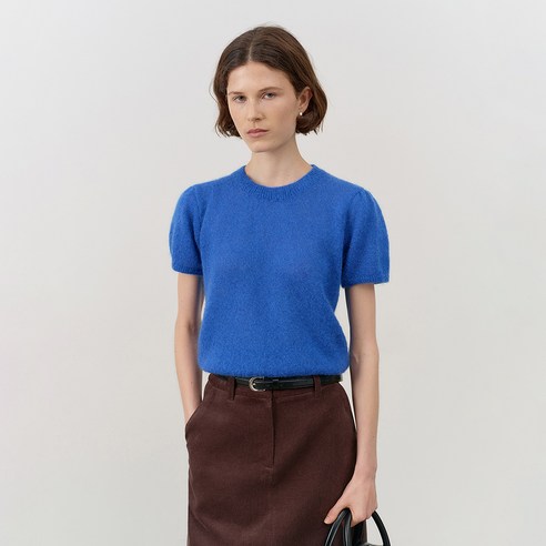 던스트 PETIT HALF SLEEVE KNIT TOP UDSW4C201