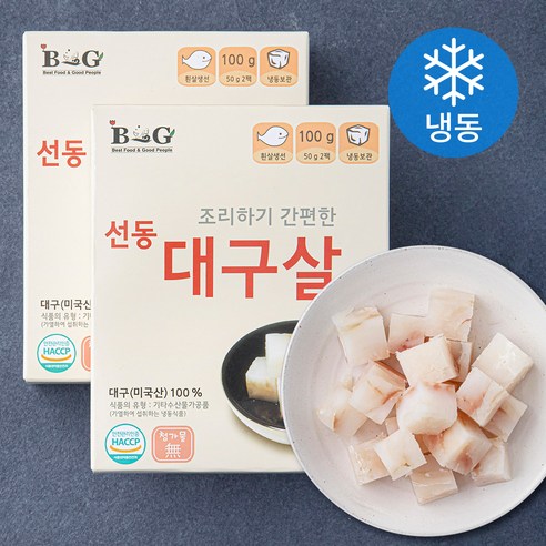 선동 대구살 (냉동), 100g, 2개