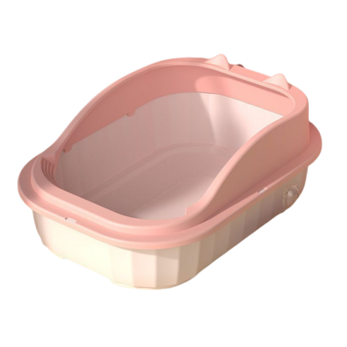 블루포그 고양이 대형 화장실 모래통, 01 핑크