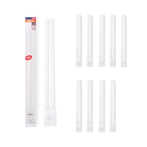 오스람 LED 형광등 25W Dulux L 25W 840 10p, 주백색, 10개