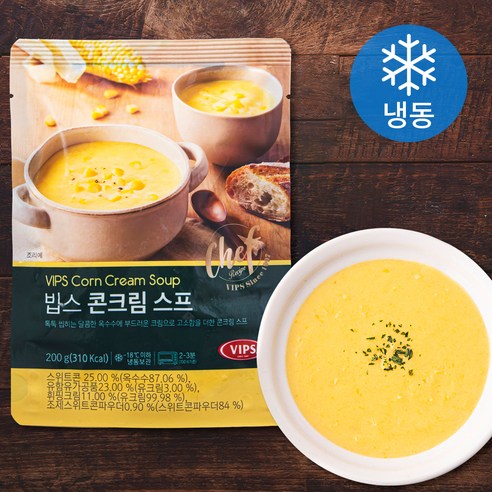빕스 콘크림 스프 (냉동), 200g, 3개