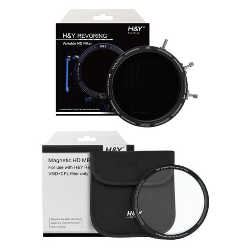 에이치앤와이 레보링 Mark II ND3-1000CPL + 클립온 블릭미스트 1/4 가변필터 세트 67~82mm