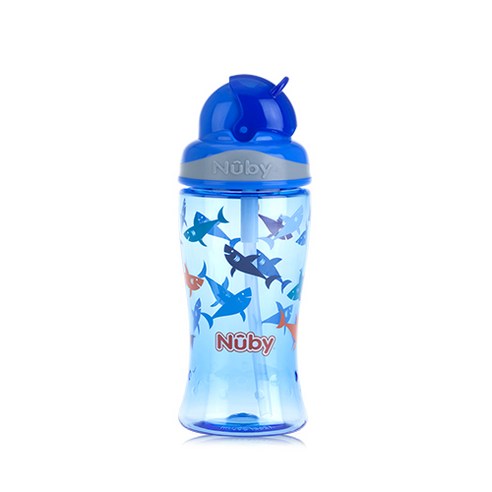 누비 트라이탄 티티 키즈 빨대컵 360ml 1288, 노래하는상어(블루탑), 1개