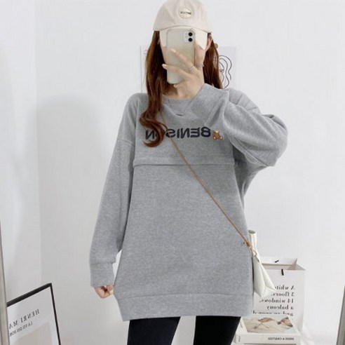 민성컴퍼니 곰돌이 모유수유 롱티 원피스