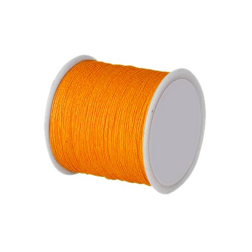 나일론 매듭실 실팔찌 만들기 0.8mm, Orange Red, 90cm