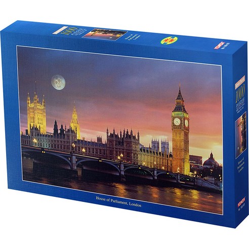 국회의사당 런던 야광효과 직소퍼즐 TMX-100-101, 혼합색상, 1000피스