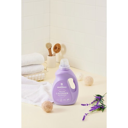 향긋한 라벤더 향으로 깨끗하고 포근한 세탁 경험을 선사하는 그린핑거 부드러운 라벤더 세탁세제