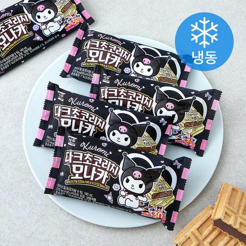 서주 다크초코리치 모나카 아이스크림 (냉동), 140ml, 1개입, 6개
