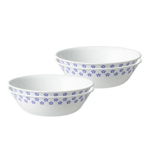코렐 베리페리 플라워 냉면기 4p, 혼합색상, 단품, 4개