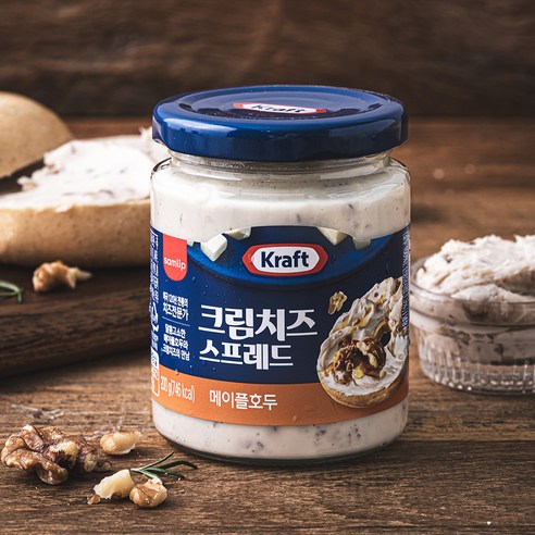 크래프트 크림치즈 스프레드 메이플호두, 200g, 1개 메이플시럽