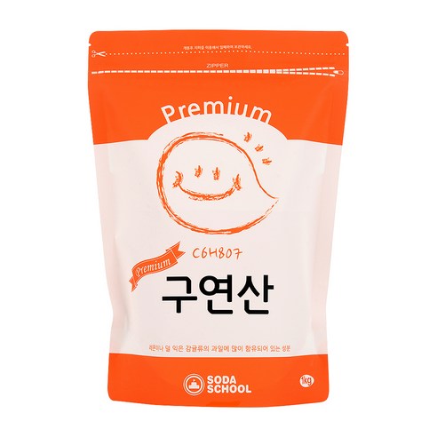 소다스쿨 프리미엄 구연산, 1kg, 1개