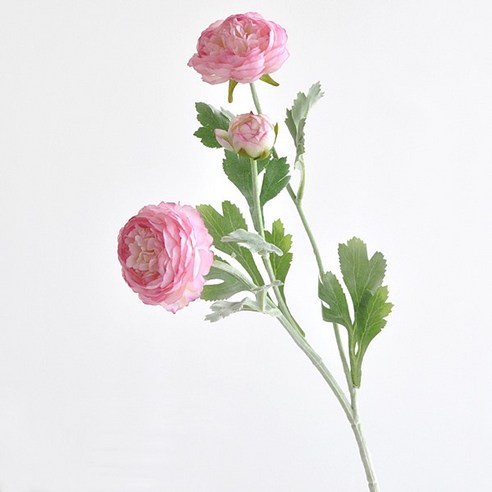주앤지 인테리어 모란꽃 조화 52cm 3p, 핑크 퍼플
