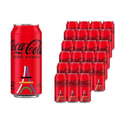 코카콜라 제로, 490ml, 24개